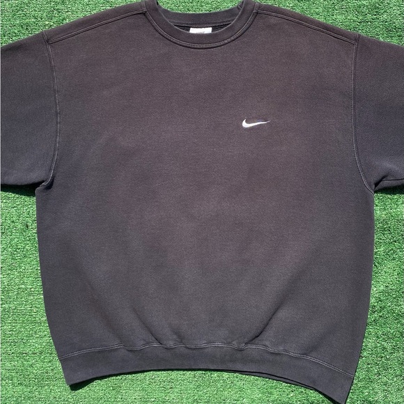 Vintage 90’s Nike Swoosh White Tag Black Sweatshirt Men’s XL USA Made - Picture 3 of 7